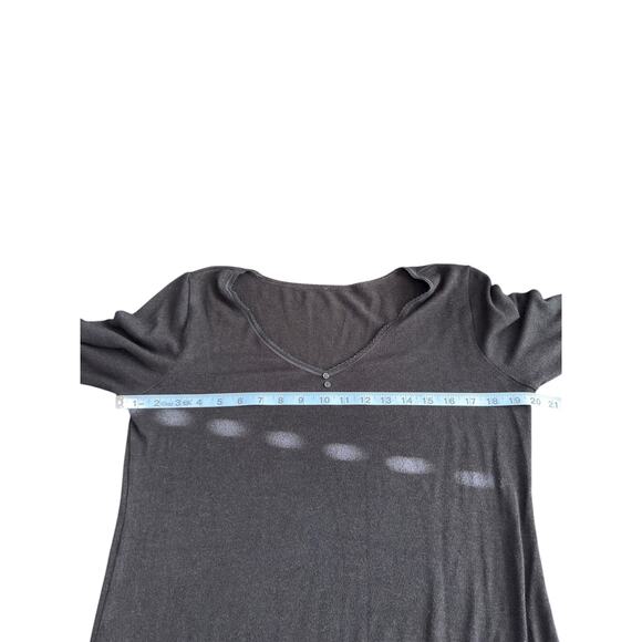 Black V-Neck Basic Casual Lace Trim Elena Gilbert Top Dainty Stretch Everyday - Picture 9 of 12